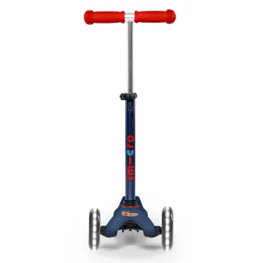 Trottinette 3 roues Mini Micro Deluxe Bleu Marine LED