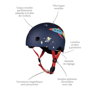 Casque Rocket - LED - Taille XS     