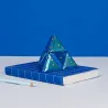 Pyramide antistress magnétique - Chrome blue