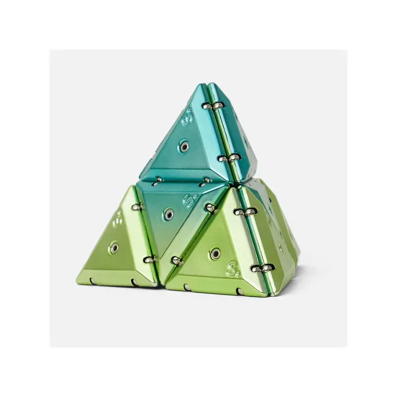 Pyramide antistress magnétique - Chrome green