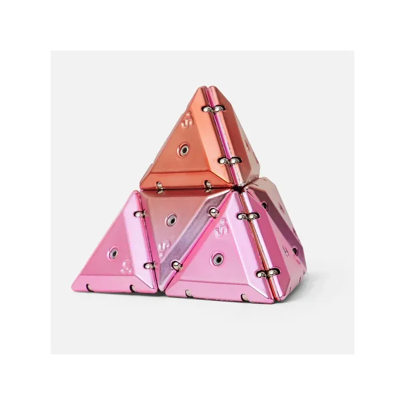 Pyramide antistress magnétique - Chrome pink