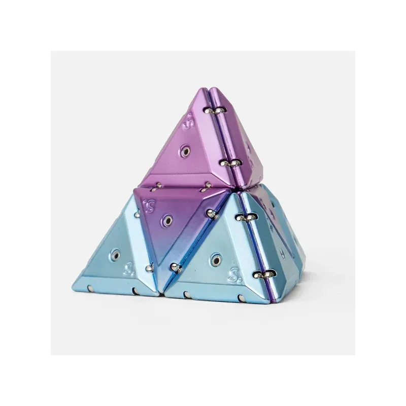 Pyramide antistress magnétique - Chrome purple