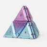 Pyramide antistress magnétique - Chrome purple