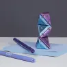 Pyramide antistress magnétique - Chrome purple
