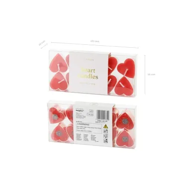 10 bougies coeurs