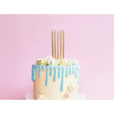 Bougies d'anniversaire - 12,5cm - Dorée