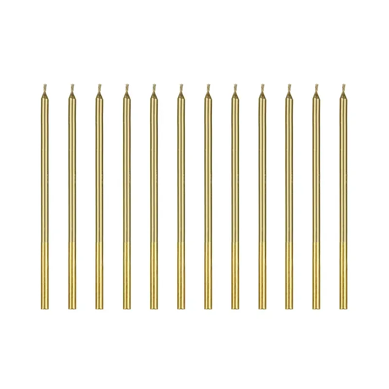 Bougies d'anniversaire - 14cm - Dorée