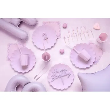 Bougies d'anniversaire - 14 cm - Violet