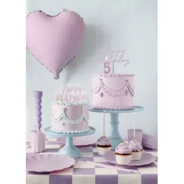 Bougies d'anniversaire - 14 cm - Violet