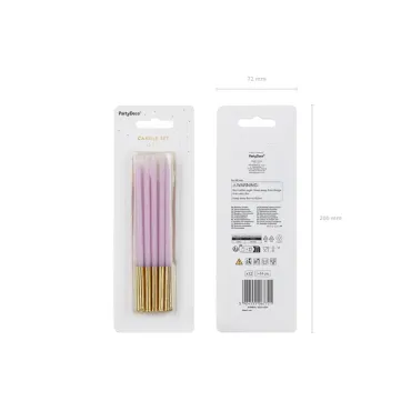 Bougies d'anniversaire - 14 cm - Violet