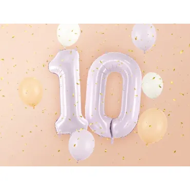 Ballon en aluminium 72cm - Chiffre ''0'' - Violet
