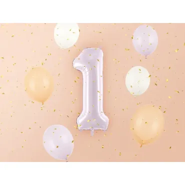 Ballon en aluminium 72cm - Chiffre ''1'' - Violet