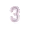 Ballon en aluminium 72cm - Chiffre ''3'' - Violet