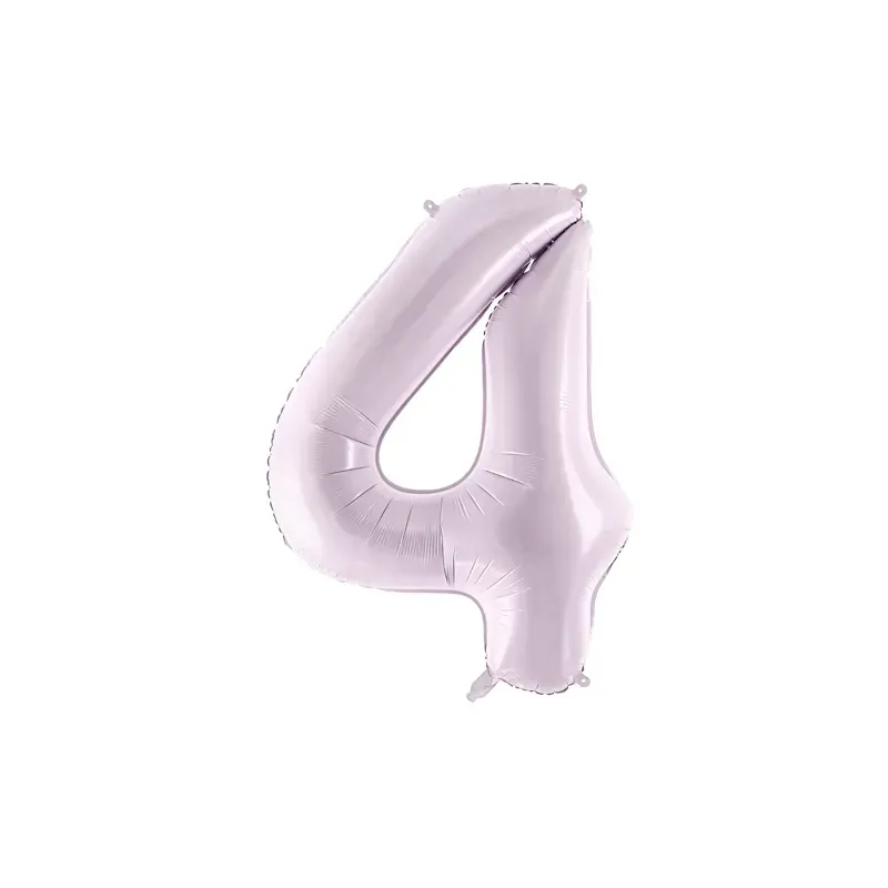 Ballon en aluminium 72cm - Chiffre ''4'' - Violet