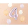 Ballon en aluminium 72cm - Chiffre ''4'' - Violet