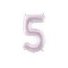 Ballon en aluminium 72cm - Chiffre ''5'' - Violet