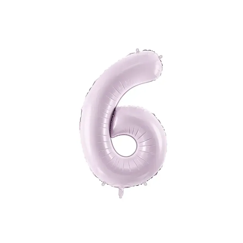 Ballon en aluminium 72cm - Chiffre ''6'' - Violet