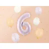 Ballon en aluminium 72cm - Chiffre ''6'' - Violet