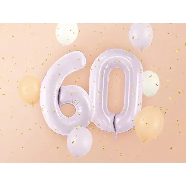 Ballon en aluminium 72cm - Chiffre ''6'' - Violet