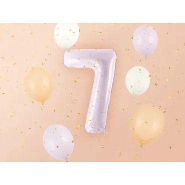 Ballon en aluminium 72cm - Chiffre ''7'' - Violet