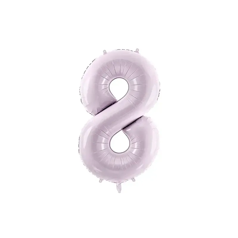 Ballon en aluminium 72cm - Chiffre ''8'' - Violet