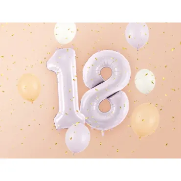 Ballon en aluminium 72cm - Chiffre ''8'' - Violet