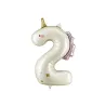 Ballon aluminium 93cm - Chiffre ''2'' - Licorne