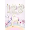 Ballon aluminium 93cm - Chiffre ''2'' - Licorne