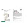 Ballon aluminium 93cm - Chiffre ''2'' - Licorne