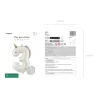 Ballon aluminium 93cm - Chiffre ''3'' - Licorne
