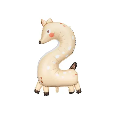 Ballon Mylar - Chiffre "2"...