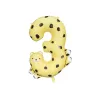 Ballon Mylar - Chiffre "3" - Guépard