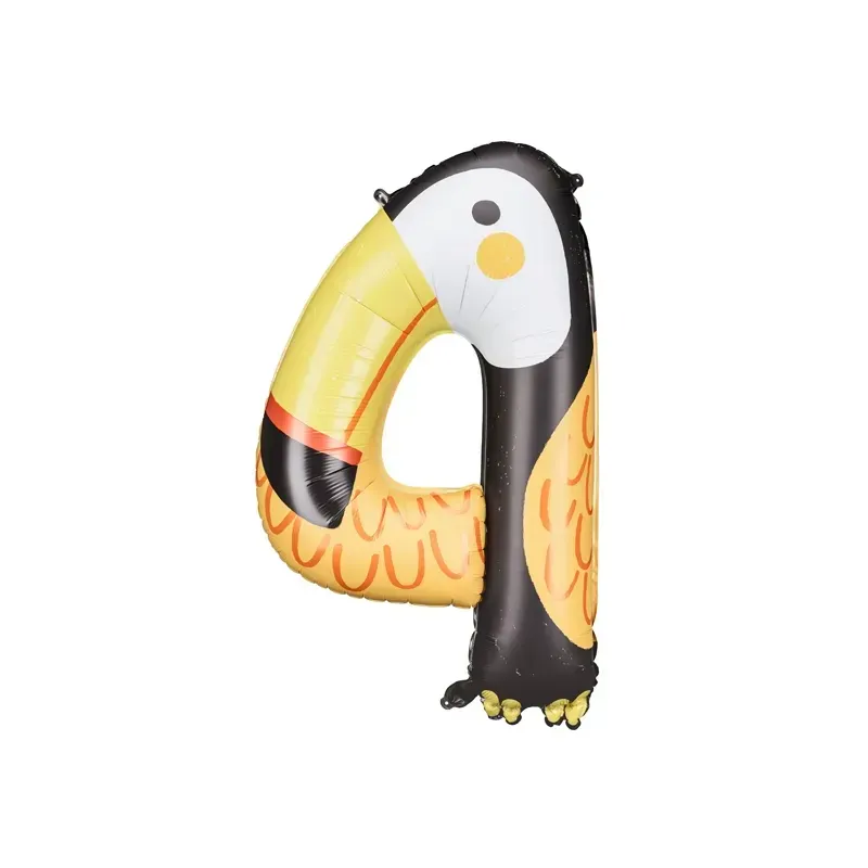Ballon Mylar - Chiffre "4" - Tucan