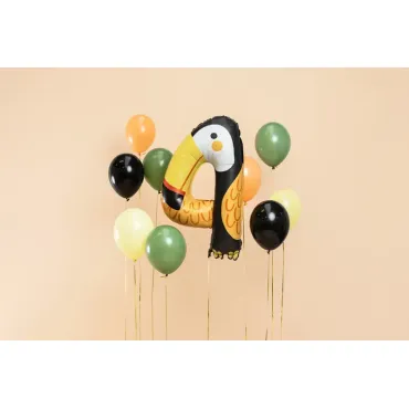 Ballon Mylar - Chiffre "4" - Tucan