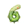 Ballon Mylar - Chiffre "6" - Tortue