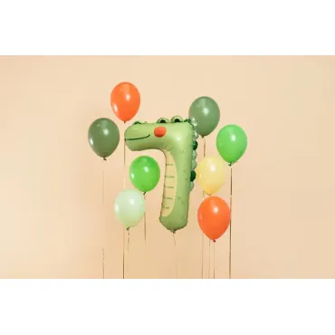 Ballon Mylar - Chiffre "7"- Crocodile