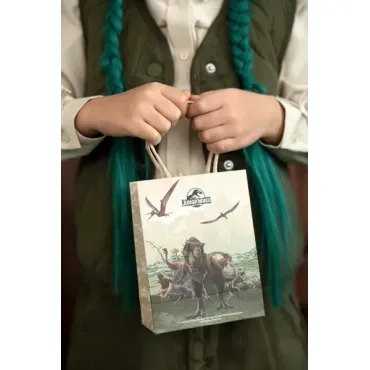 Sachets en papier cadeaux - Jurassic World - 12x15.5x6 cm