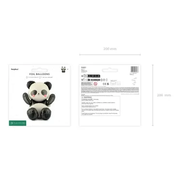 Ballon aluminium - Panda - 68x72 cm