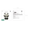 Ballon aluminium - Panda - 68x72 cm