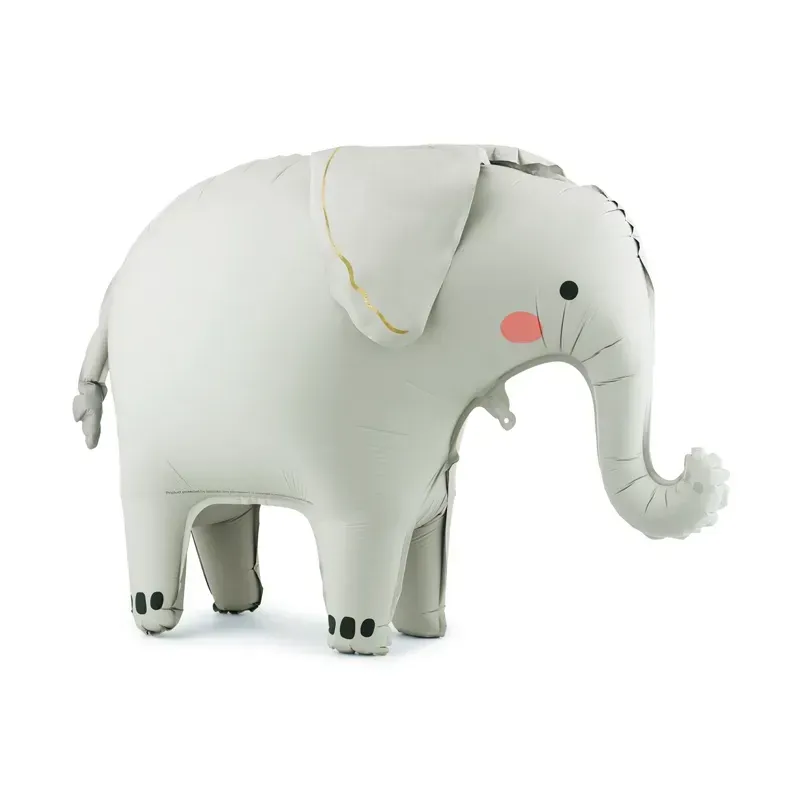 Ballon aluminium - Debout Éléphant - 91x61 cm