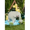 Ballon aluminium - Debout Éléphant - 91x61 cm