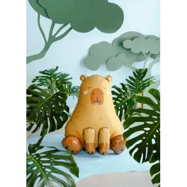 Ballon aluminium - Capybara - 63x80 cm