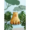 Ballon aluminium - Capybara - 63x80 cm