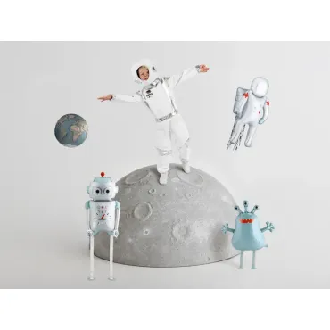Ballon aluminium - Robot - 37x80 cm