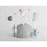 Ballon aluminium - Robot - 37x80 cm