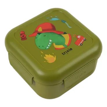 Boîtes à goûter avec clips - Fireman Mr. Dino