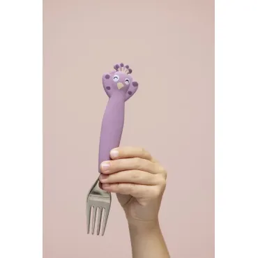 Couverts 3 pièces en silicone - Mrs. Peacock