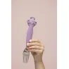 Couverts 3 pièces en silicone - Mrs. Peacock