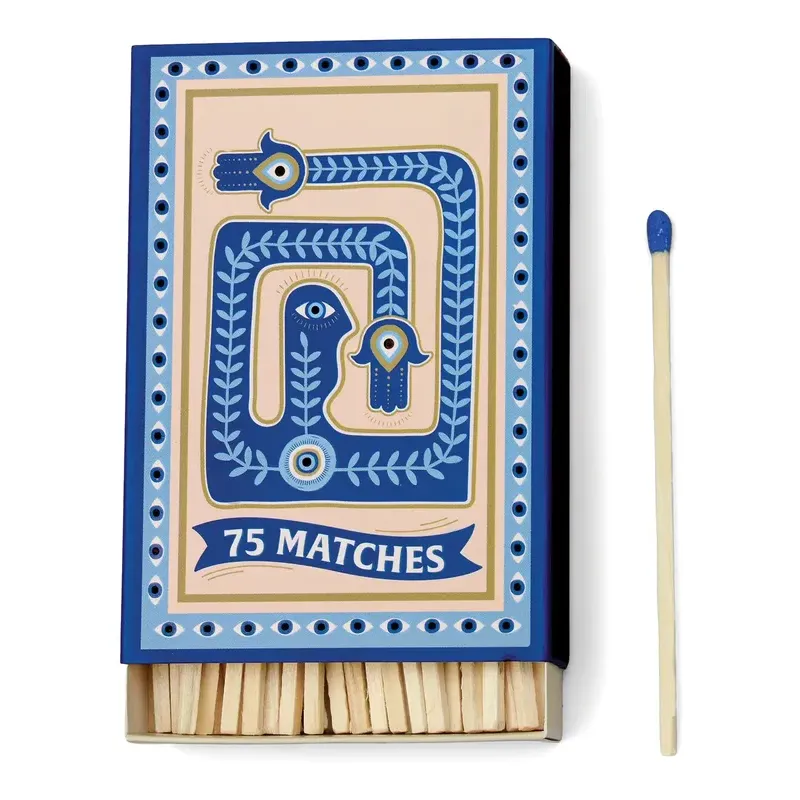 Boite d'allumettes Adopo Eye Blue - 75 Allumettes