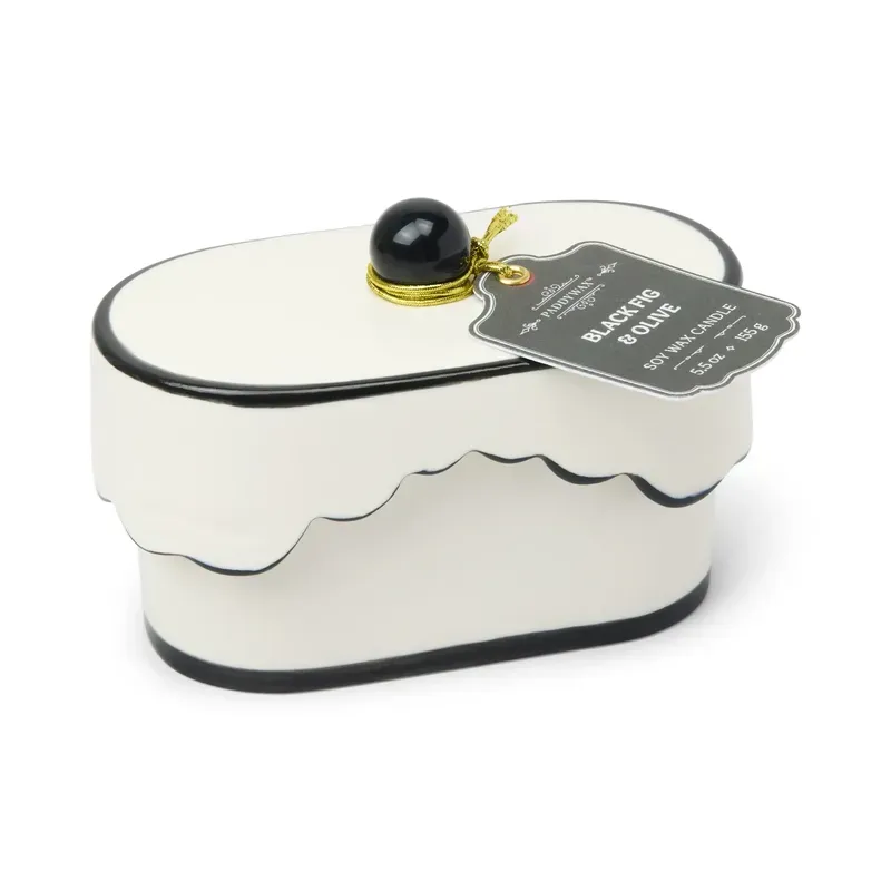 Bougie céramique Chérie - Noire - Figue Noire & Olive - 155g